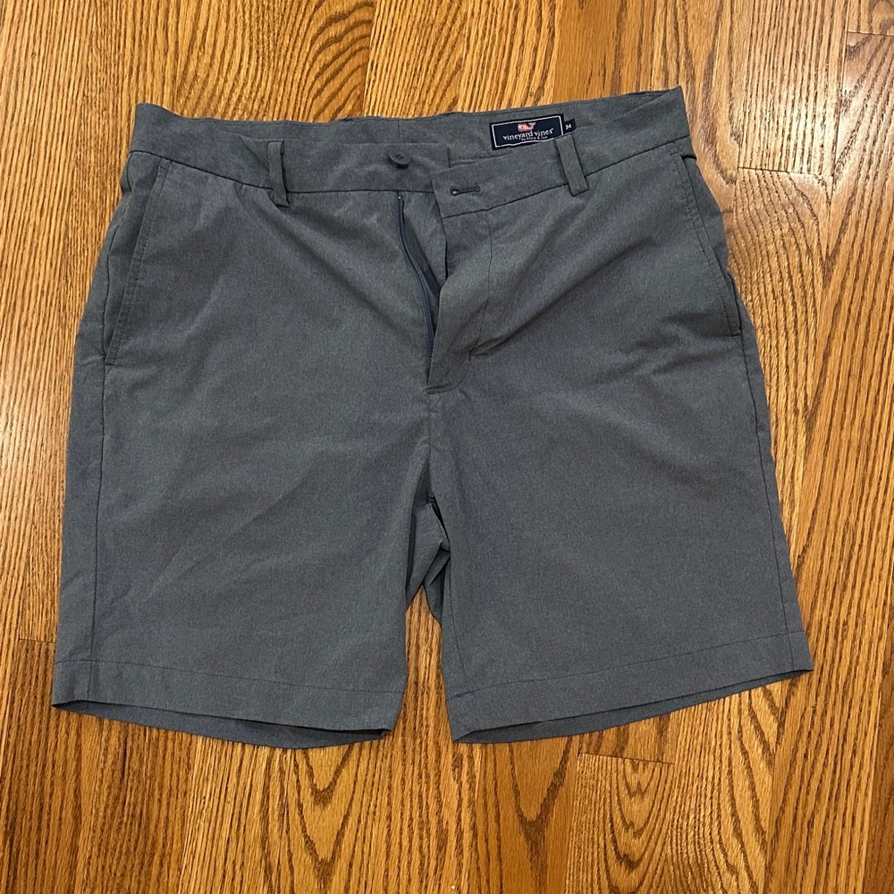 Vineyard Vines Charcoal/Blue Flat Front Shorts